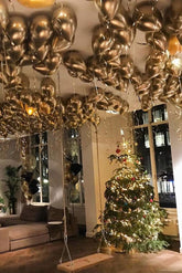 Μπαλόνια Χρυσά Chrome Με Ήλιον